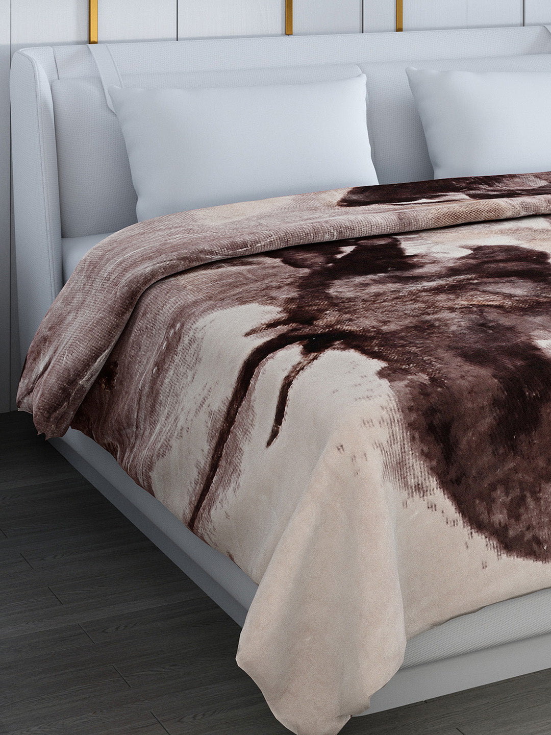 Printed Double Bed Blanket for Heavy Winter -2 Ply