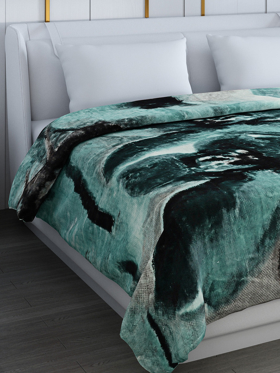 Printed Double Bed Blanket for Heavy Winter -2 Ply