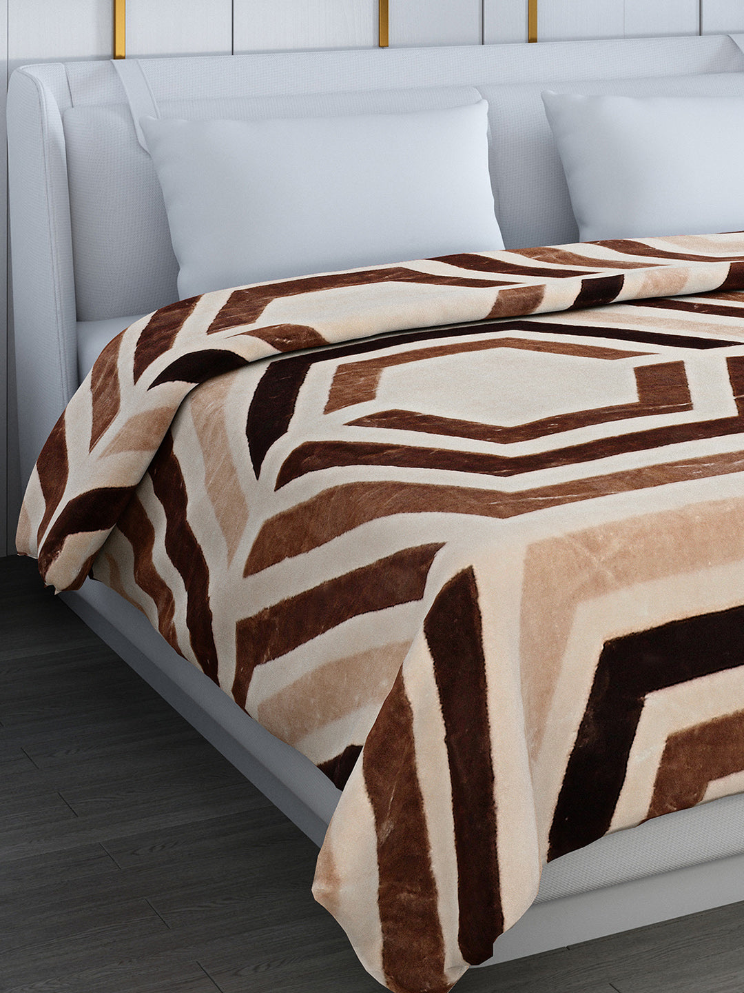 Printed Double Bed Blanket for Heavy Winter -2 Ply