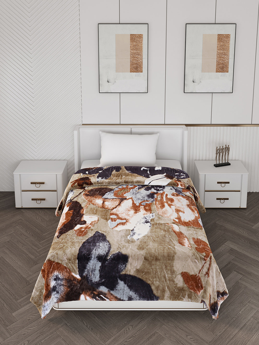 Printed Single Bed Blanket for Mild Winter -2 Ply