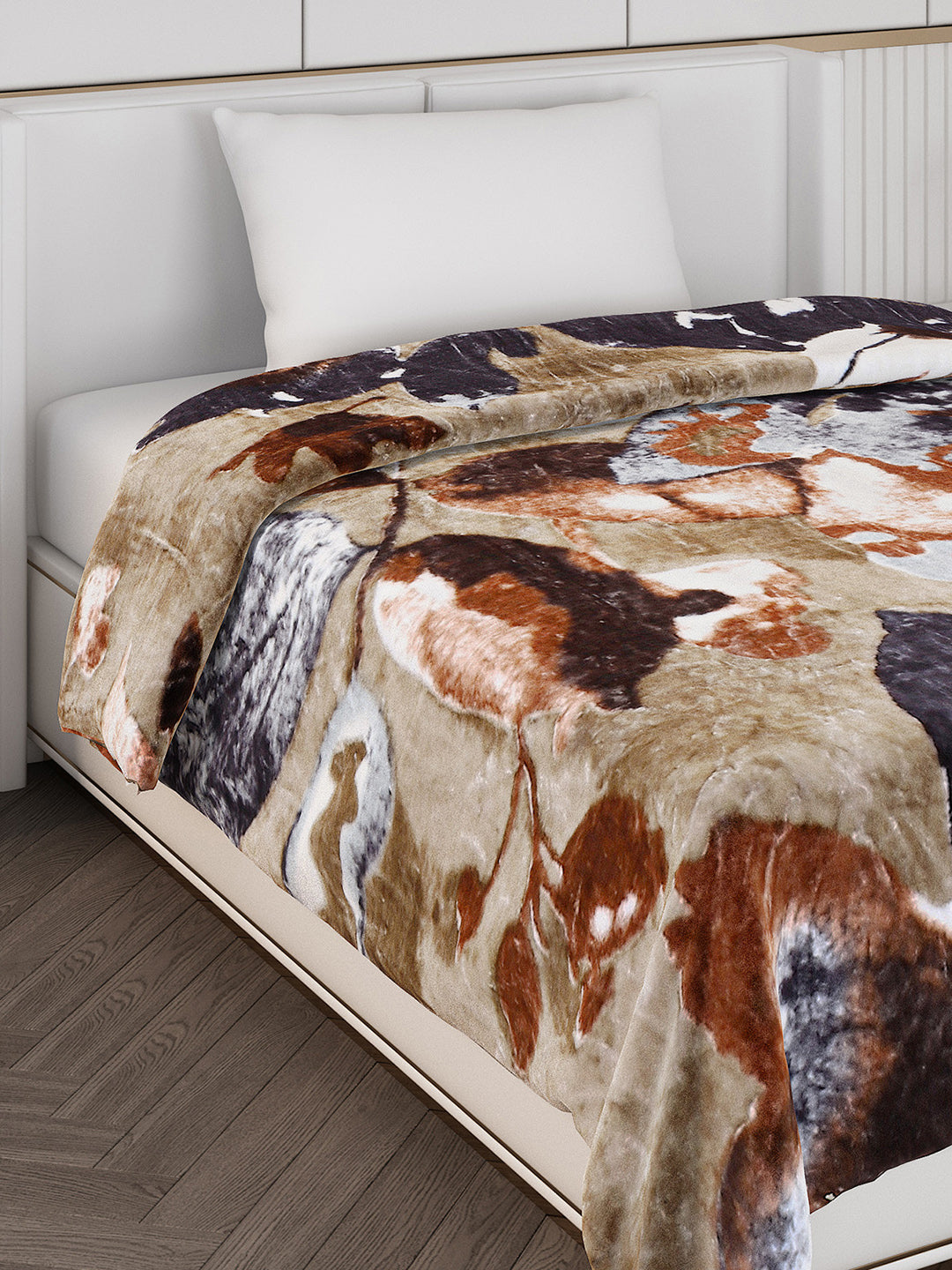 Printed Single Bed Blanket for Mild Winter -2 Ply