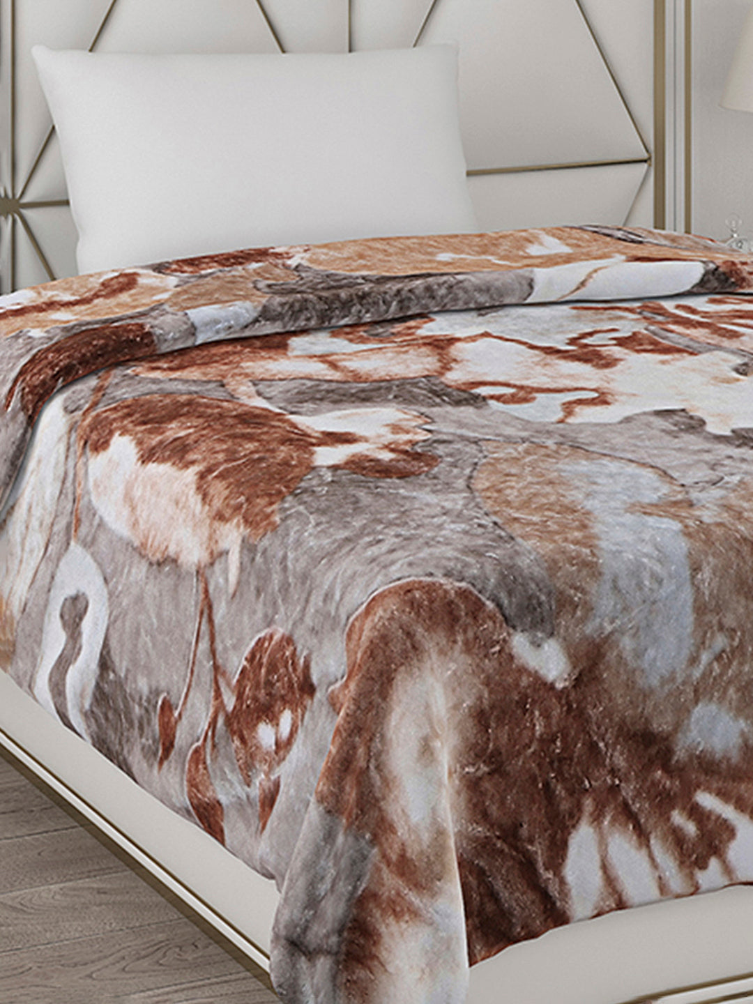 Printed Single Bed Blanket for Mild Winter -2 Ply