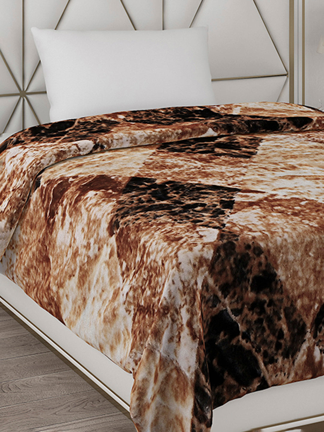 Printed Single Bed Blanket for Mild Winter -2 Ply