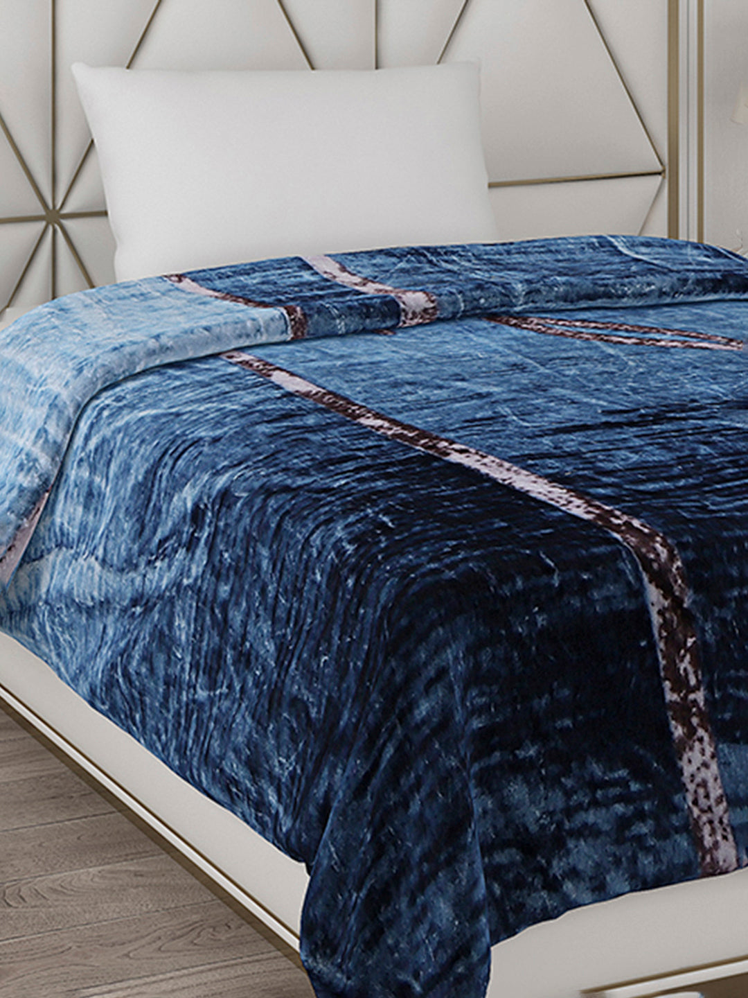 Printed Single Bed Blanket for Mild Winter -2 Ply