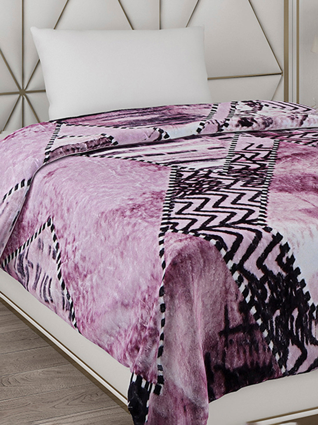 Printed Single Bed Blanket for Mild Winter -2 Ply