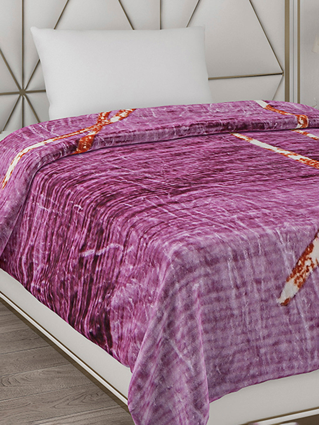 Printed Single Bed Blanket for Mild Winter -2 Ply