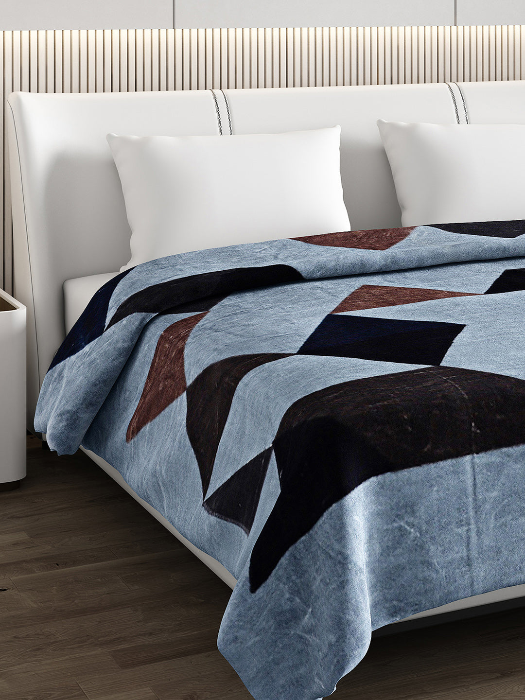 Printed Double Bed Blanket for Heavy Winter -2 Ply