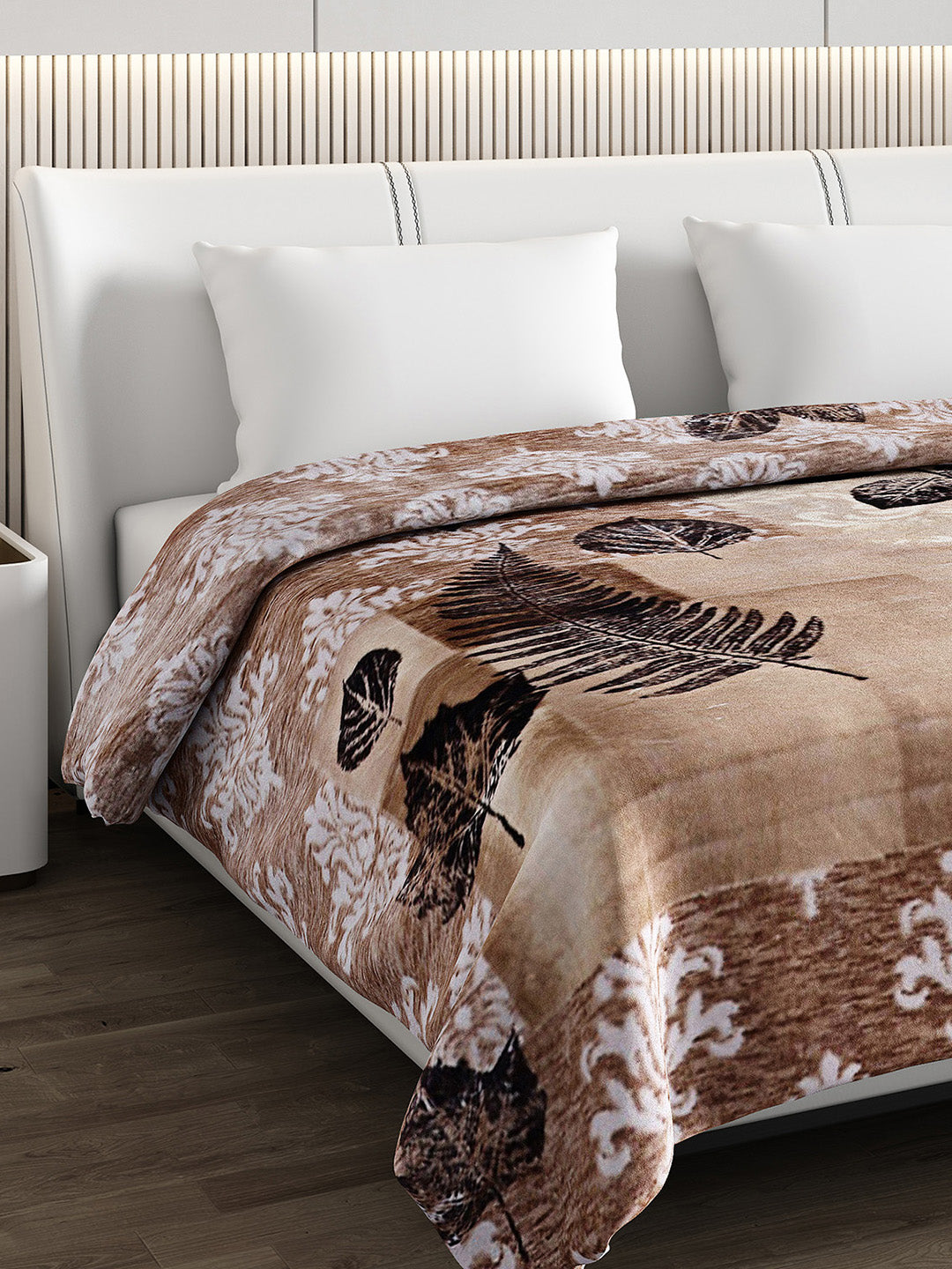 Printed Double Bed Blanket for Heavy Winter -2 Ply