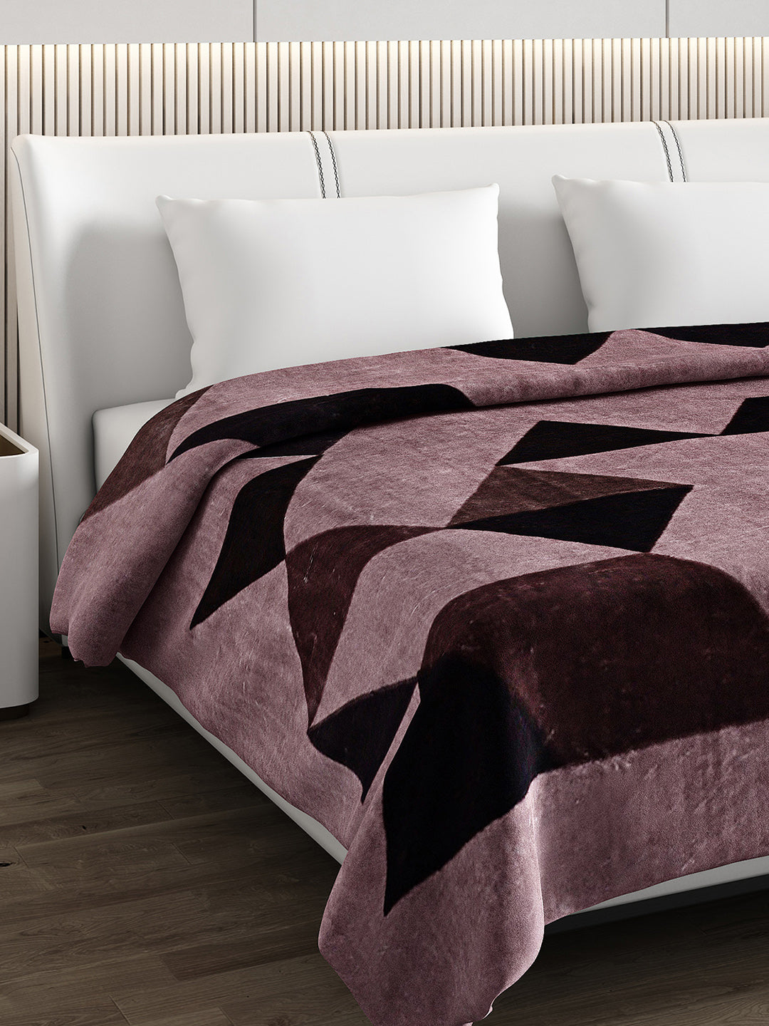 Printed Double Bed Blanket for Heavy Winter -2 Ply