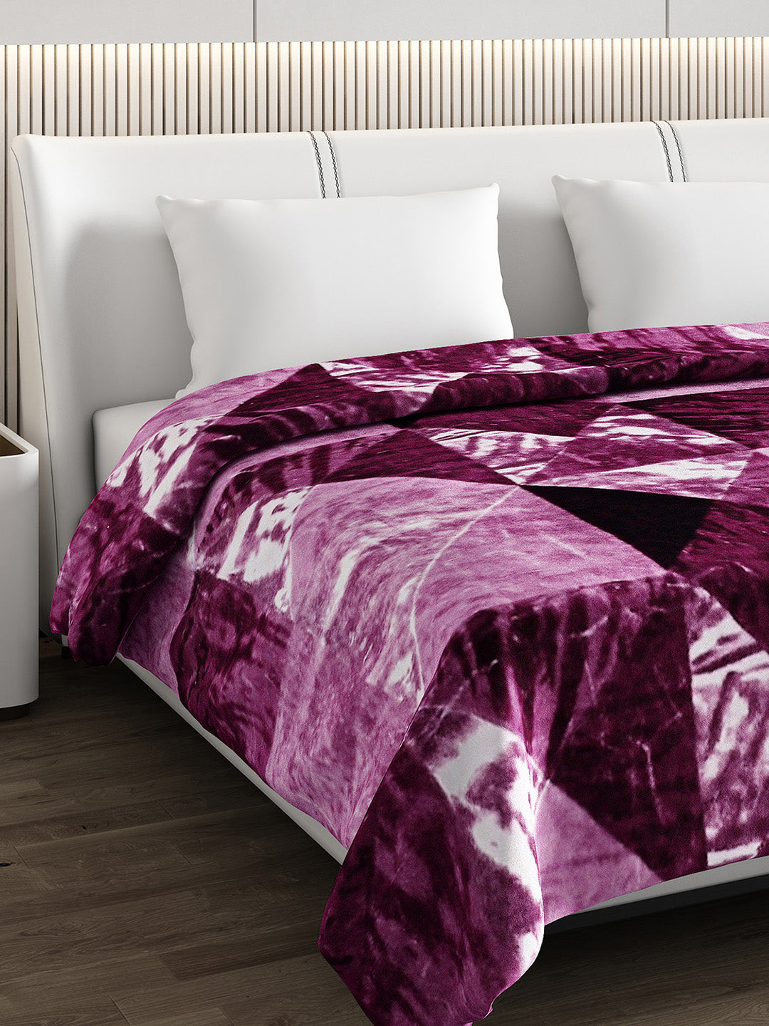 Printed Double Bed Blanket for Heavy Winter -2 Ply