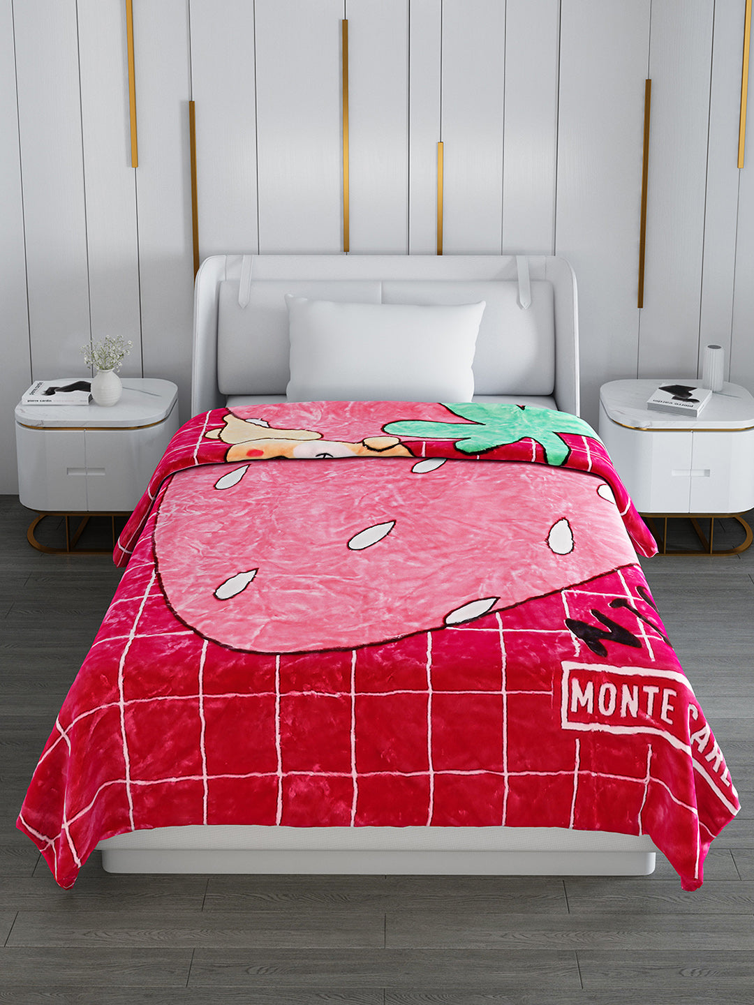 Printed Single Bed Blanket for Mild Winter -2 Ply