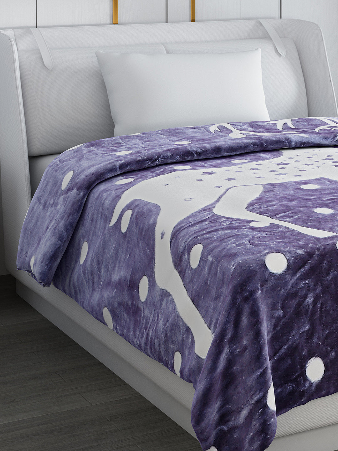 Printed Single Bed Blanket for Mild Winter -2 Ply