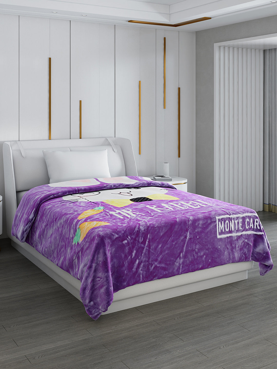 Printed Single Bed Blanket for Mild Winter -2 Ply