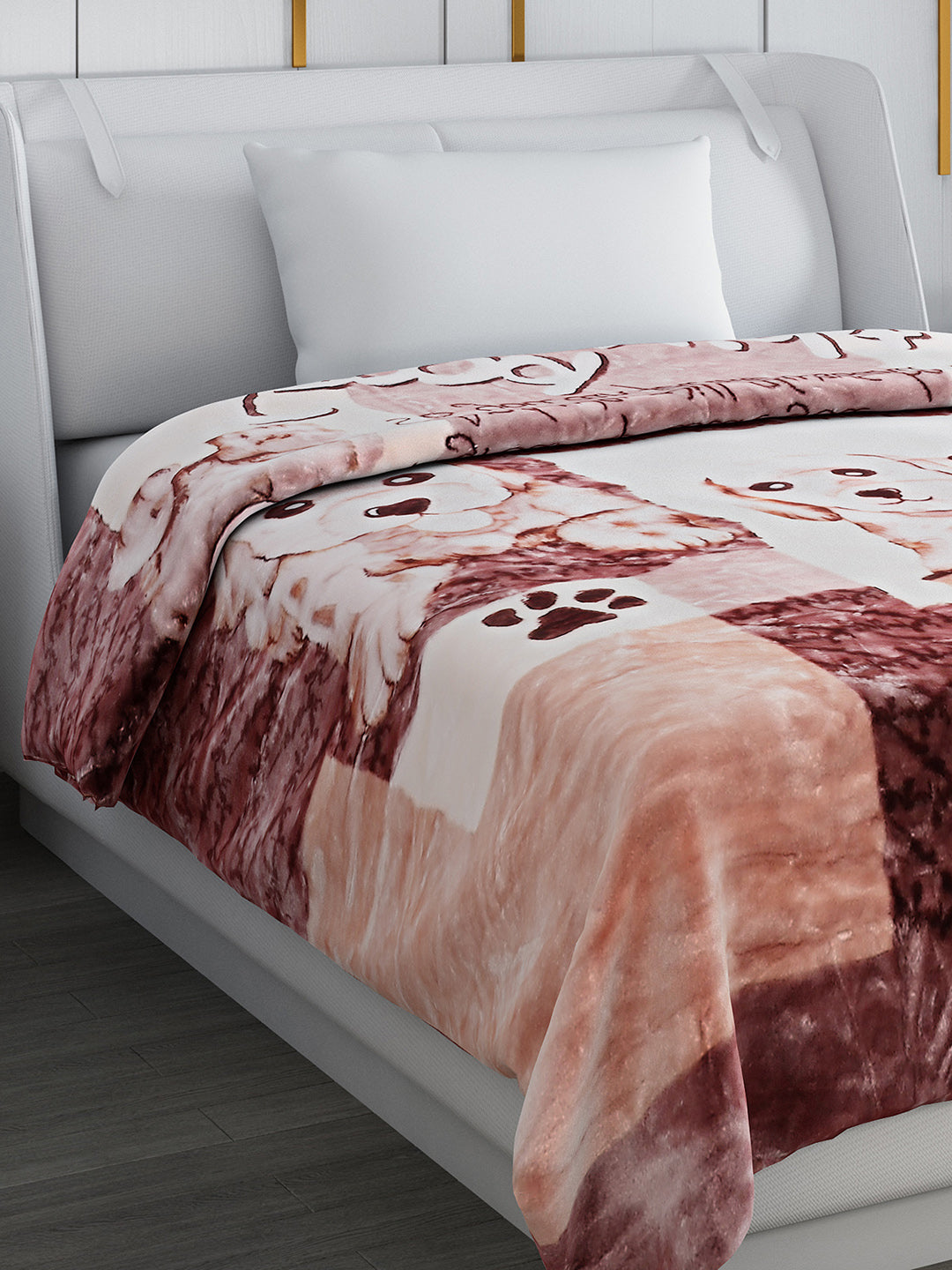 Printed Single Bed Blanket for Mild Winter -2 Ply