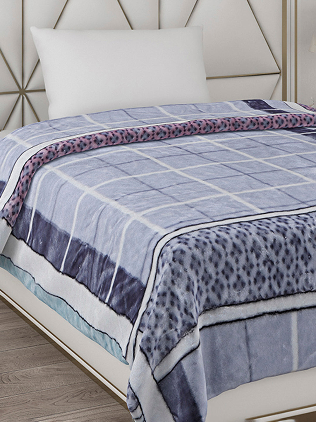 Printed Single Bed Blanket for Mild Winter -2 Ply