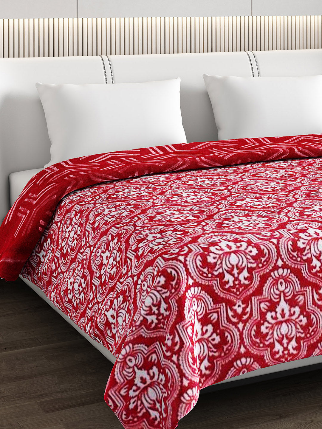 Printed Double Bed Blanket for Heavy Winter -2 Ply