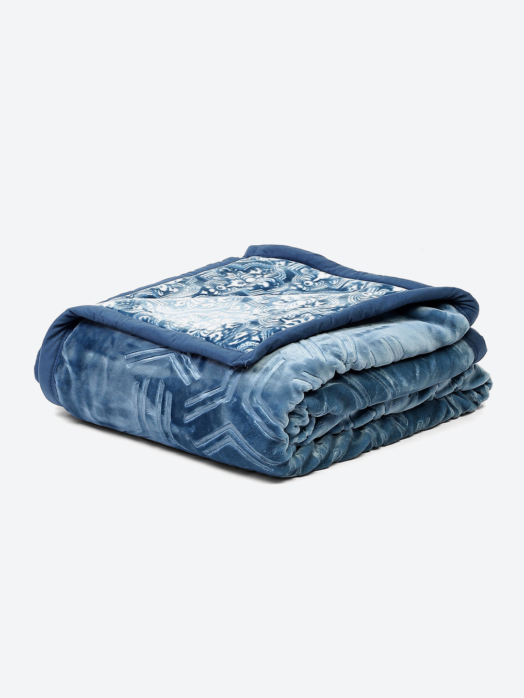 Printed Double Bed Blanket for Heavy Winter -2 Ply