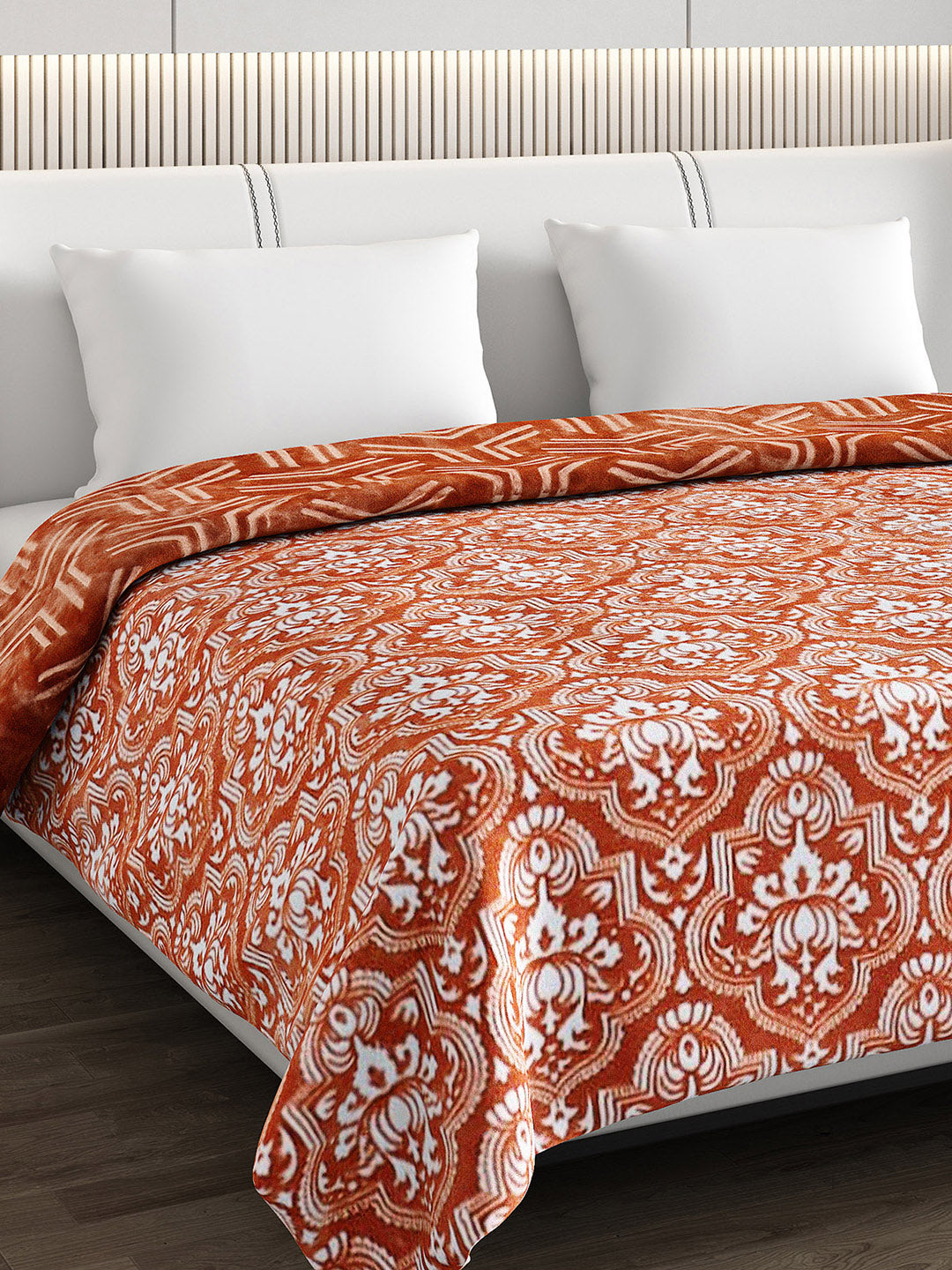 Printed Double Bed Blanket for Heavy Winter -2 Ply