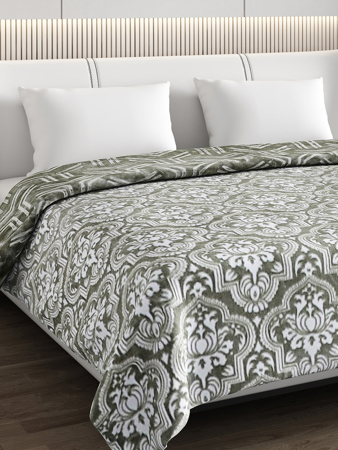 Printed Double Bed Blanket for Heavy Winter -2 Ply