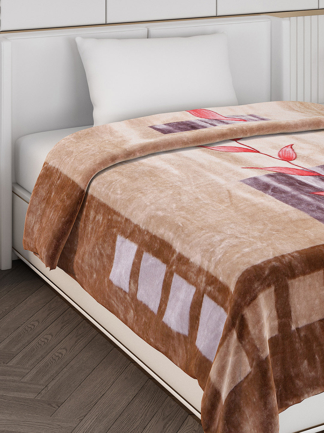 Printed Single Bed Blanket for Mild Winter -1 Ply