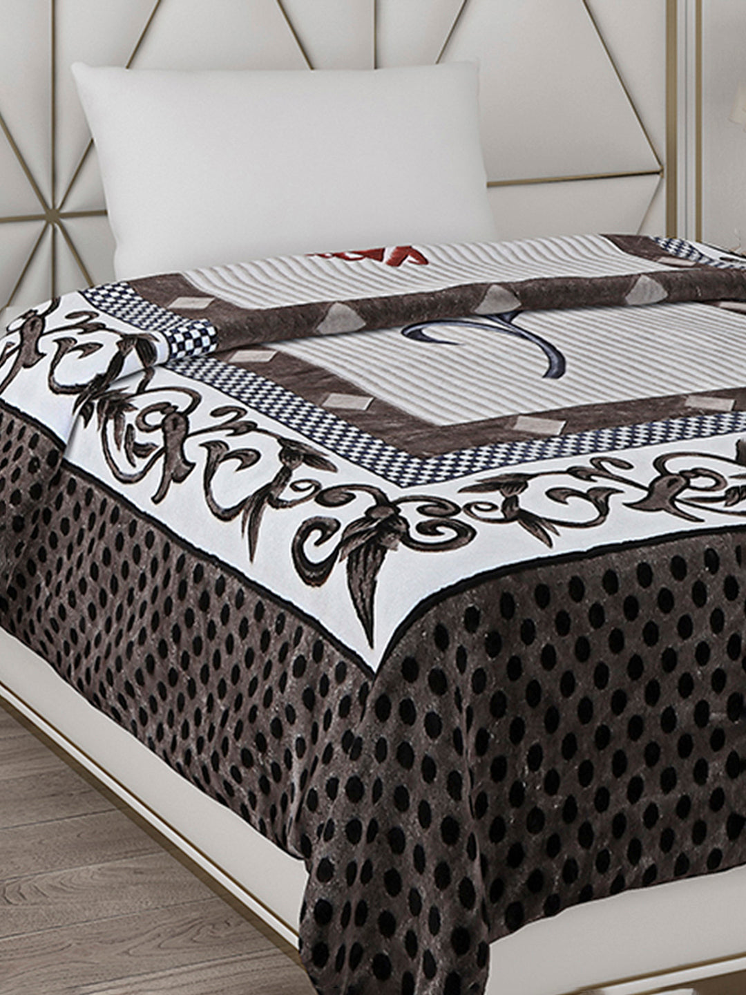 Printed Single Bed Blanket for Mild Winter -1 Ply