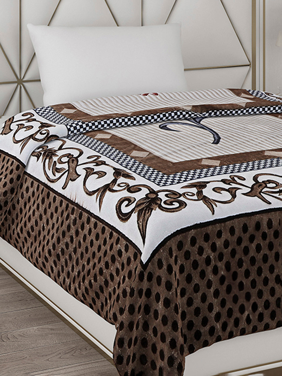 Printed Single Bed Blanket for Mild Winter -1 Ply