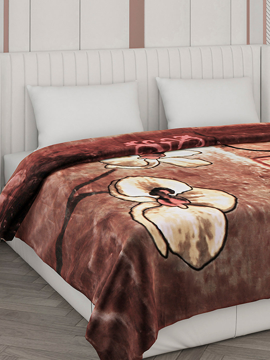 Printed Double Bed Blanket for Heavy Winter -2 Ply