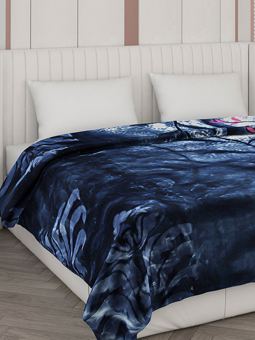 Printed Double Bed Blanket for Heavy Winter -2 Ply