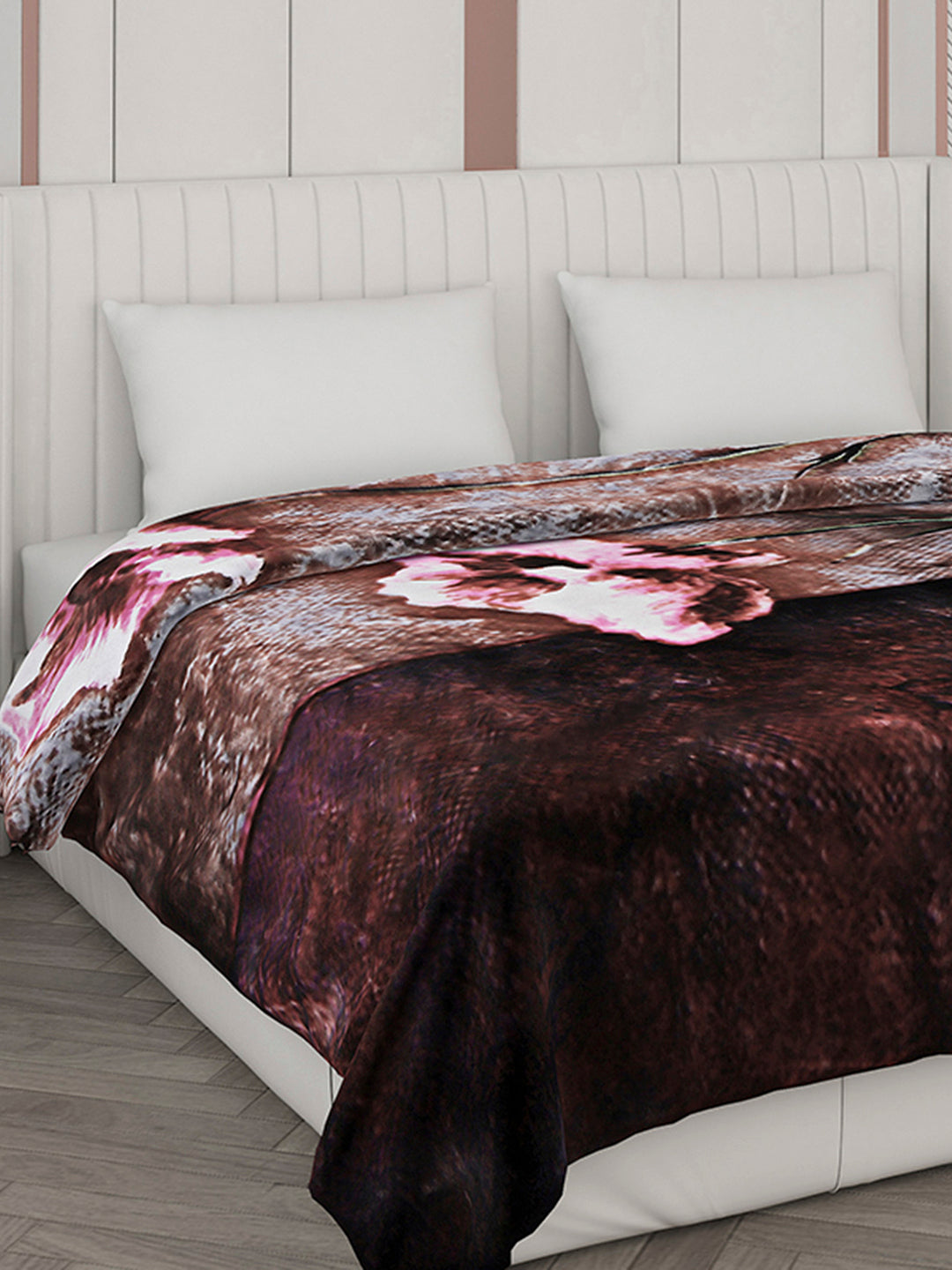 Printed Double Bed Blanket for Heavy Winter -2 Ply