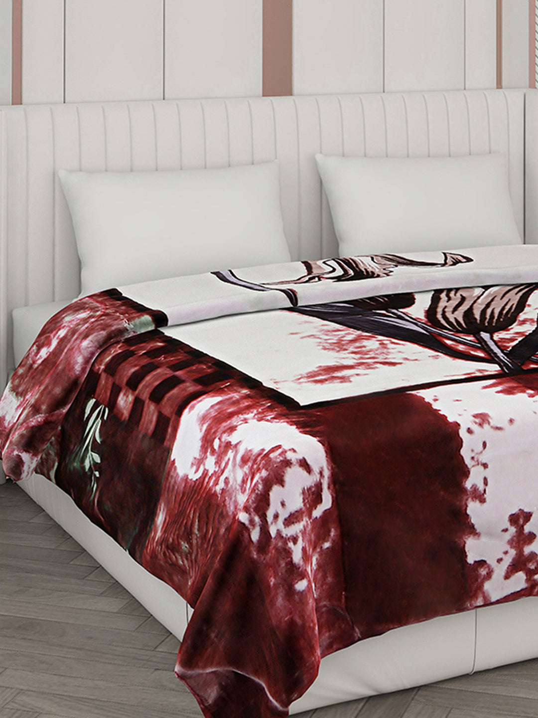 Printed Double Bed Blanket for Heavy Winter -2 Ply