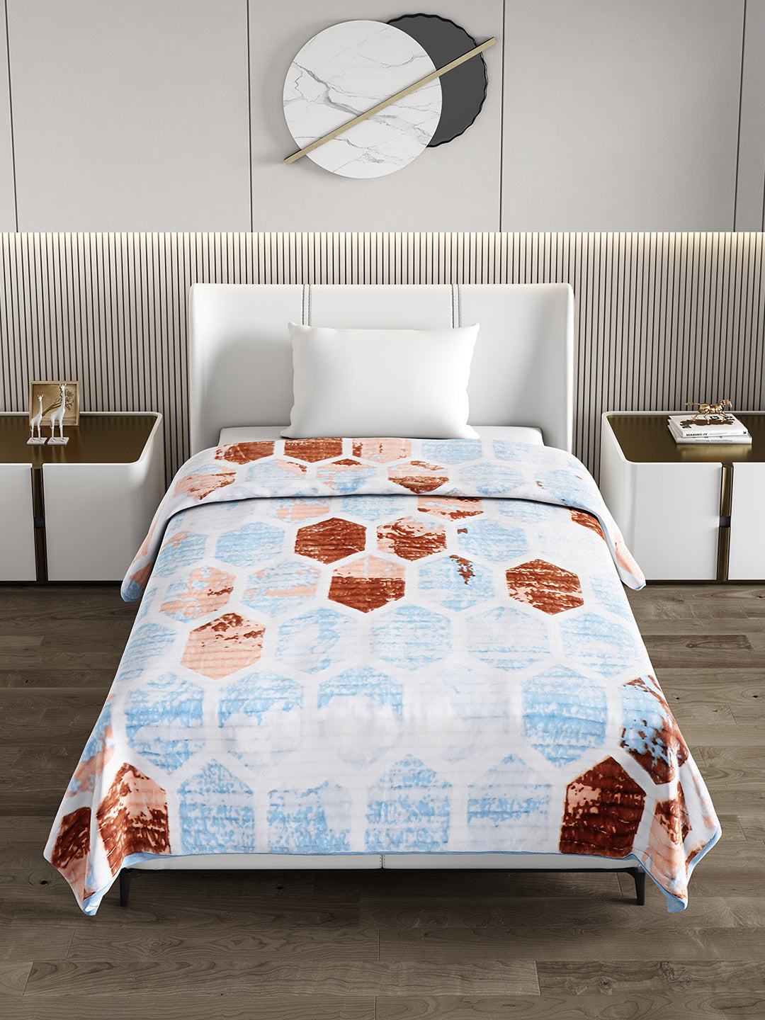 Printed Single Bed Blanket for Heavy Winter -3 Ply