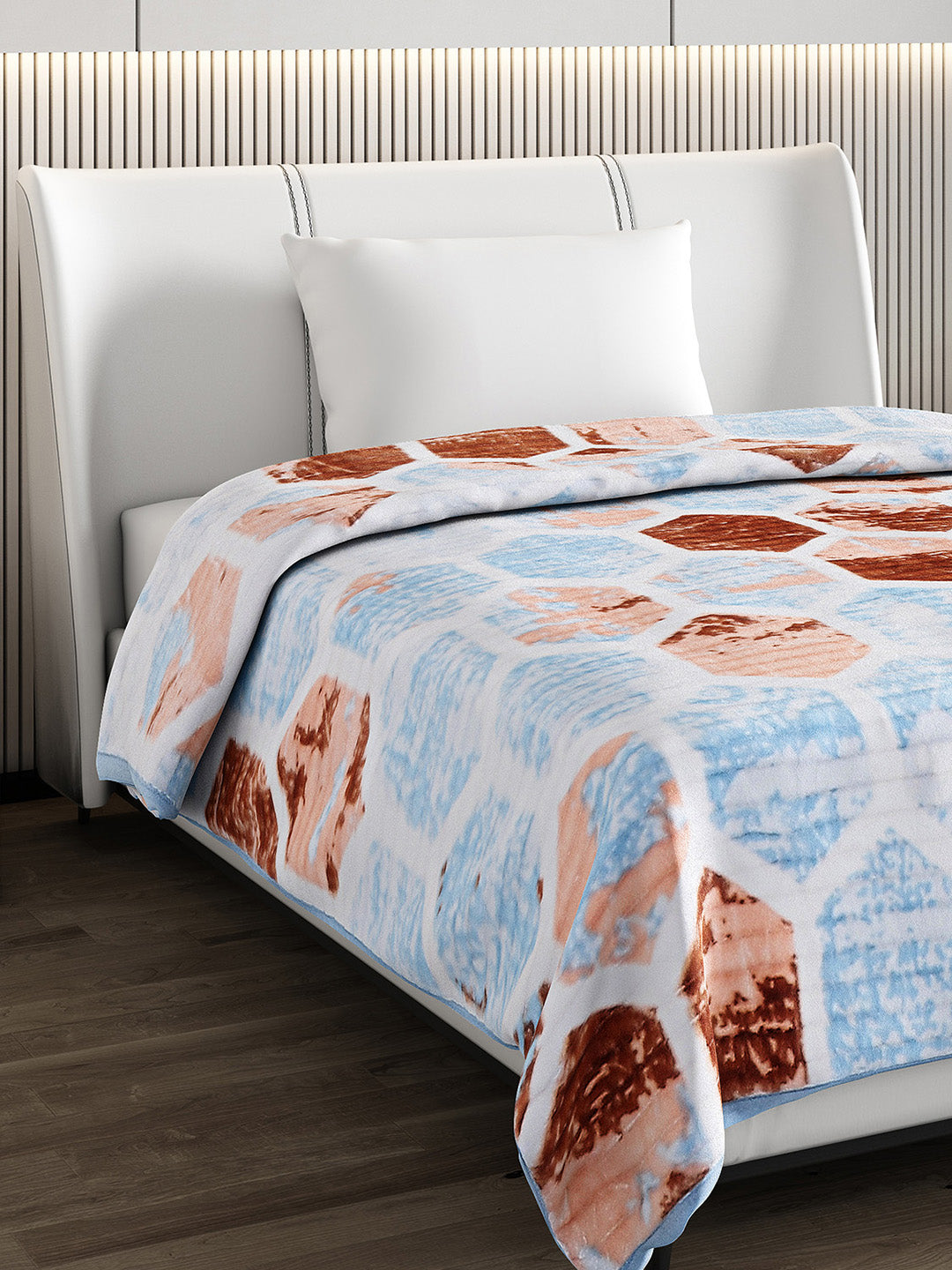 Printed Single Bed Blanket for Heavy Winter -3 Ply