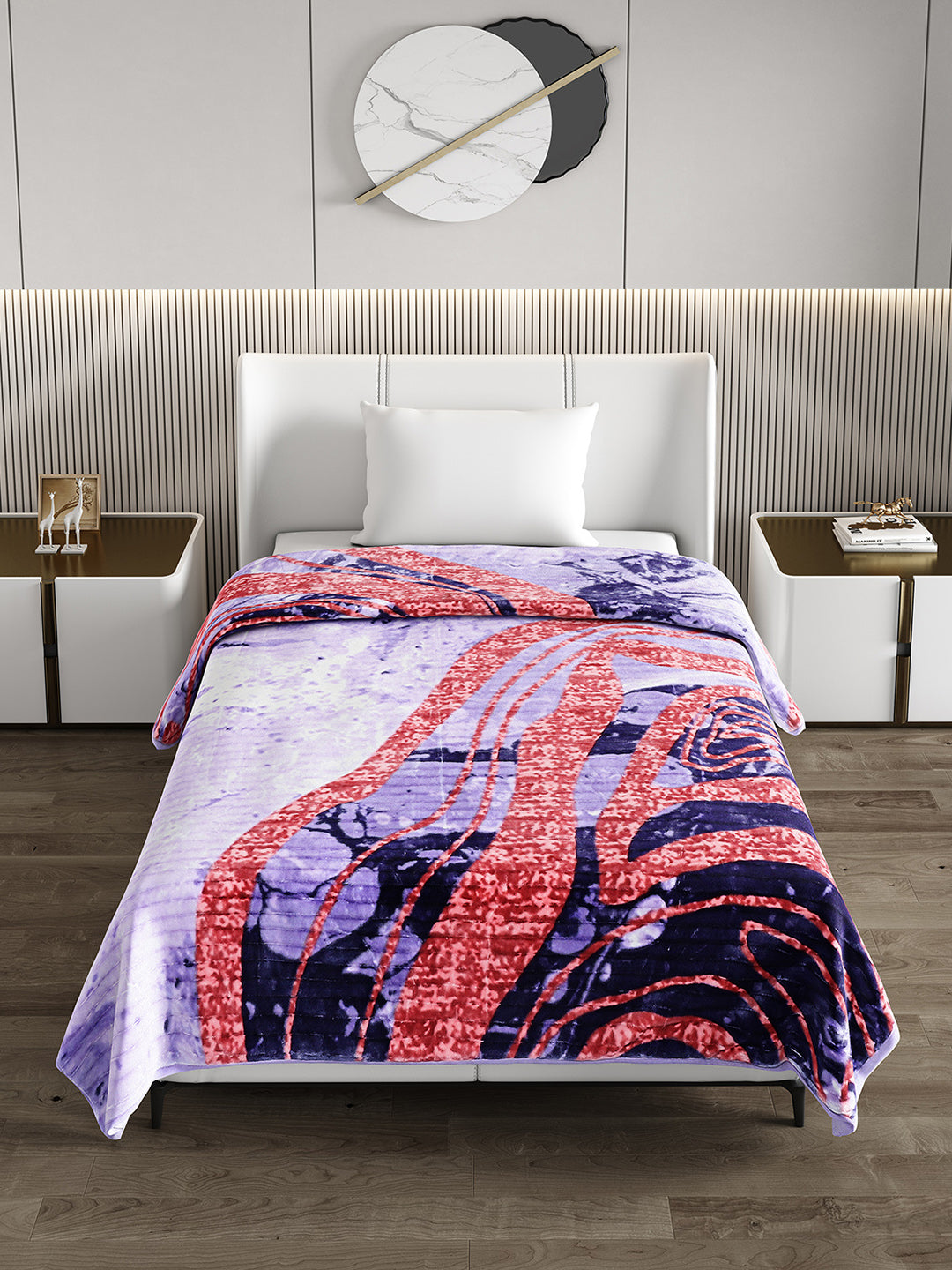 Printed Single Bed Blanket for Heavy Winter -3 Ply