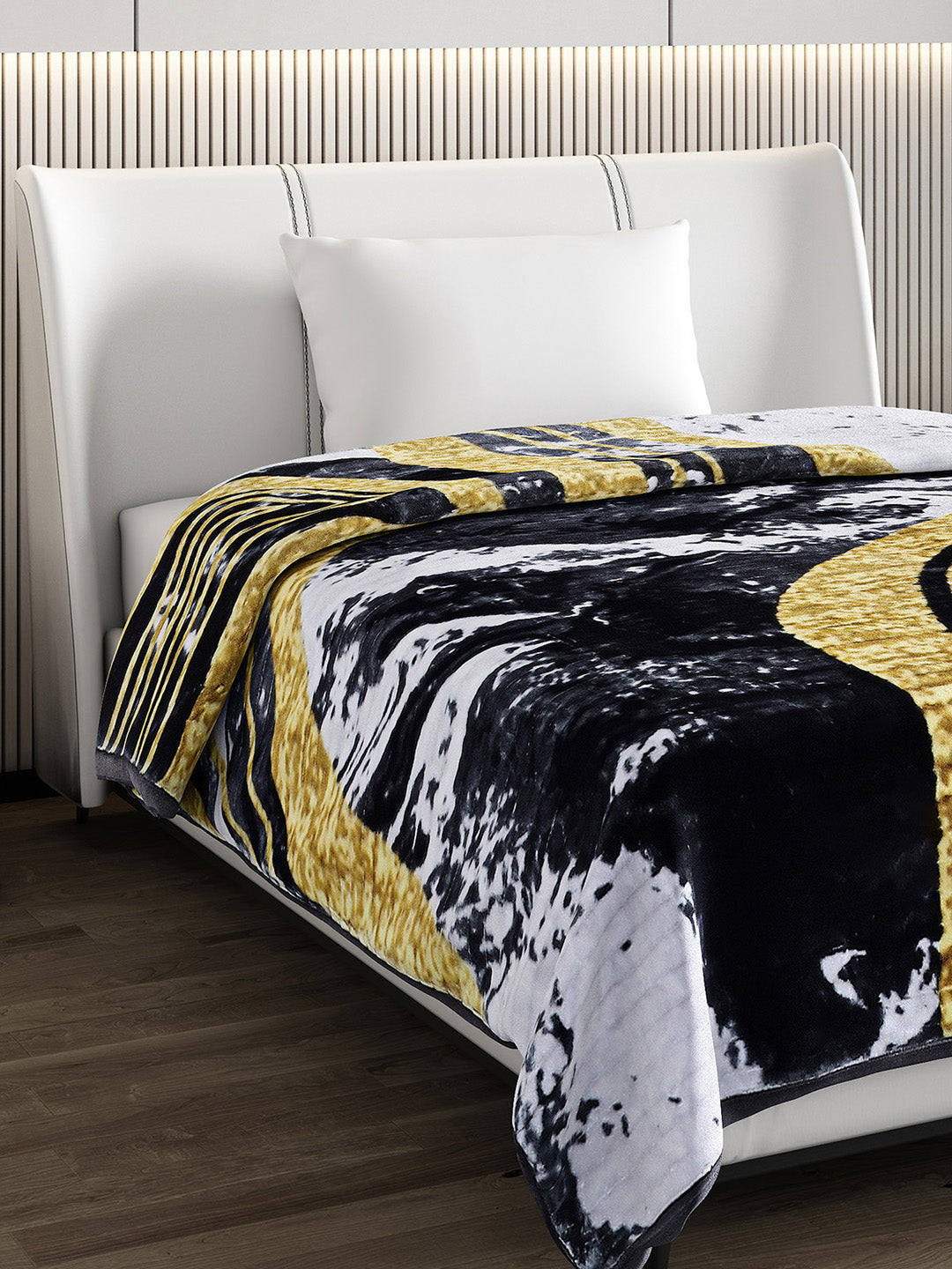 Printed Single Bed Blanket for Heavy Winter -3 Ply