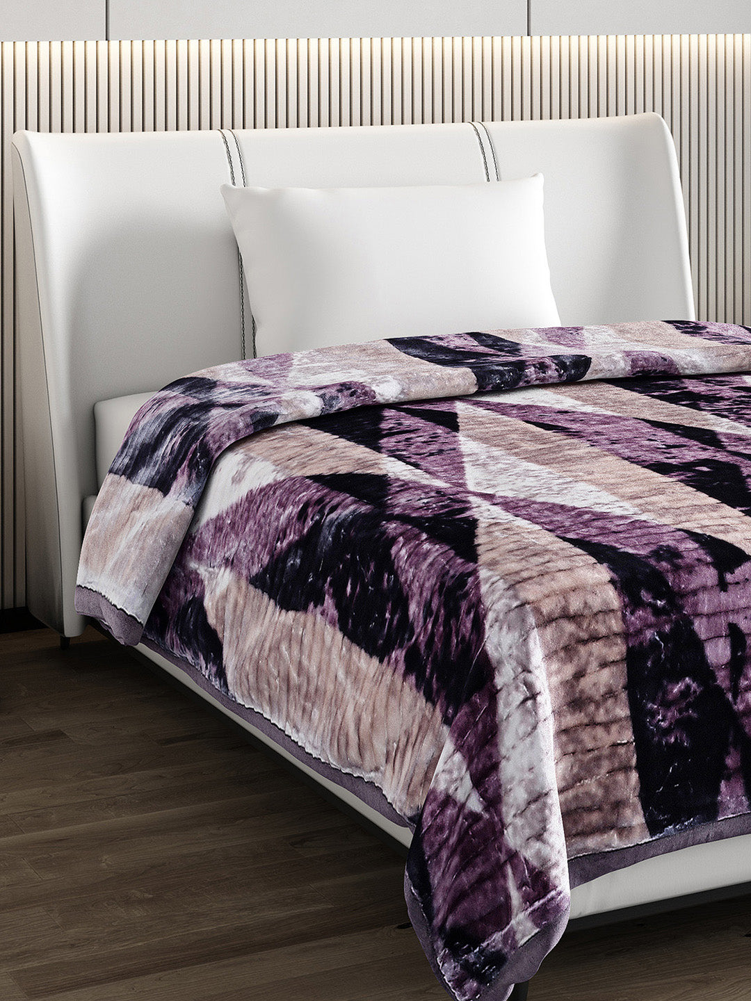 Printed Single Bed Blanket for Heavy Winter -3 Ply