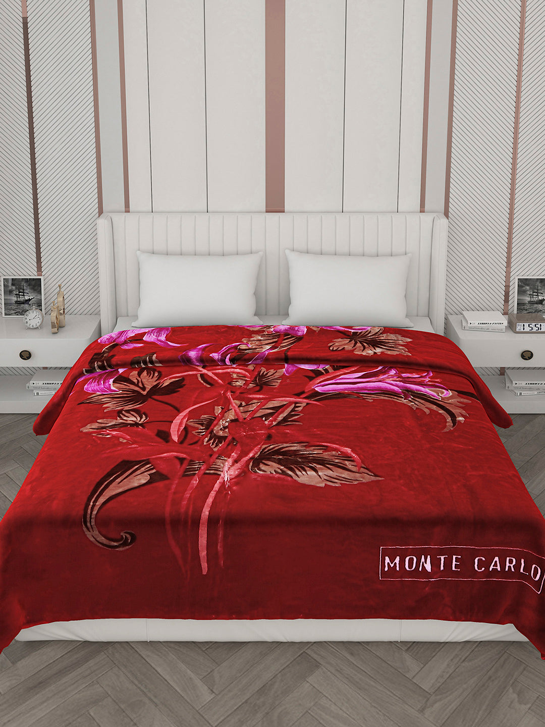 Printed Double Bed Blanket for Heavy Winter -2 Ply