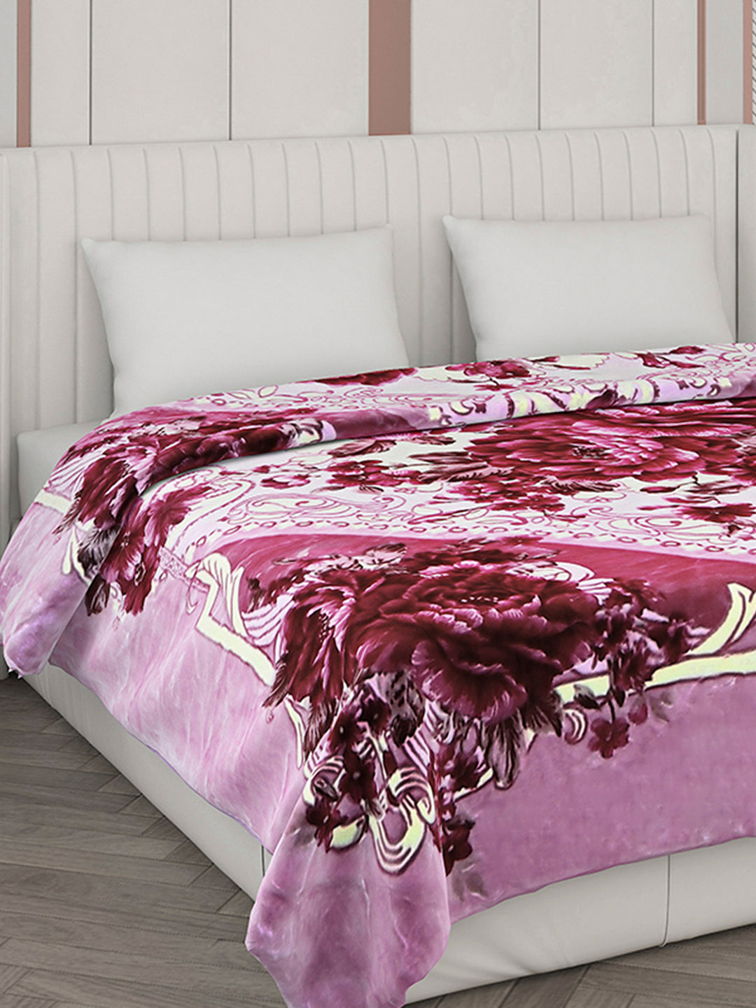 Printed Double Bed Blanket for Heavy Winter -2 Ply