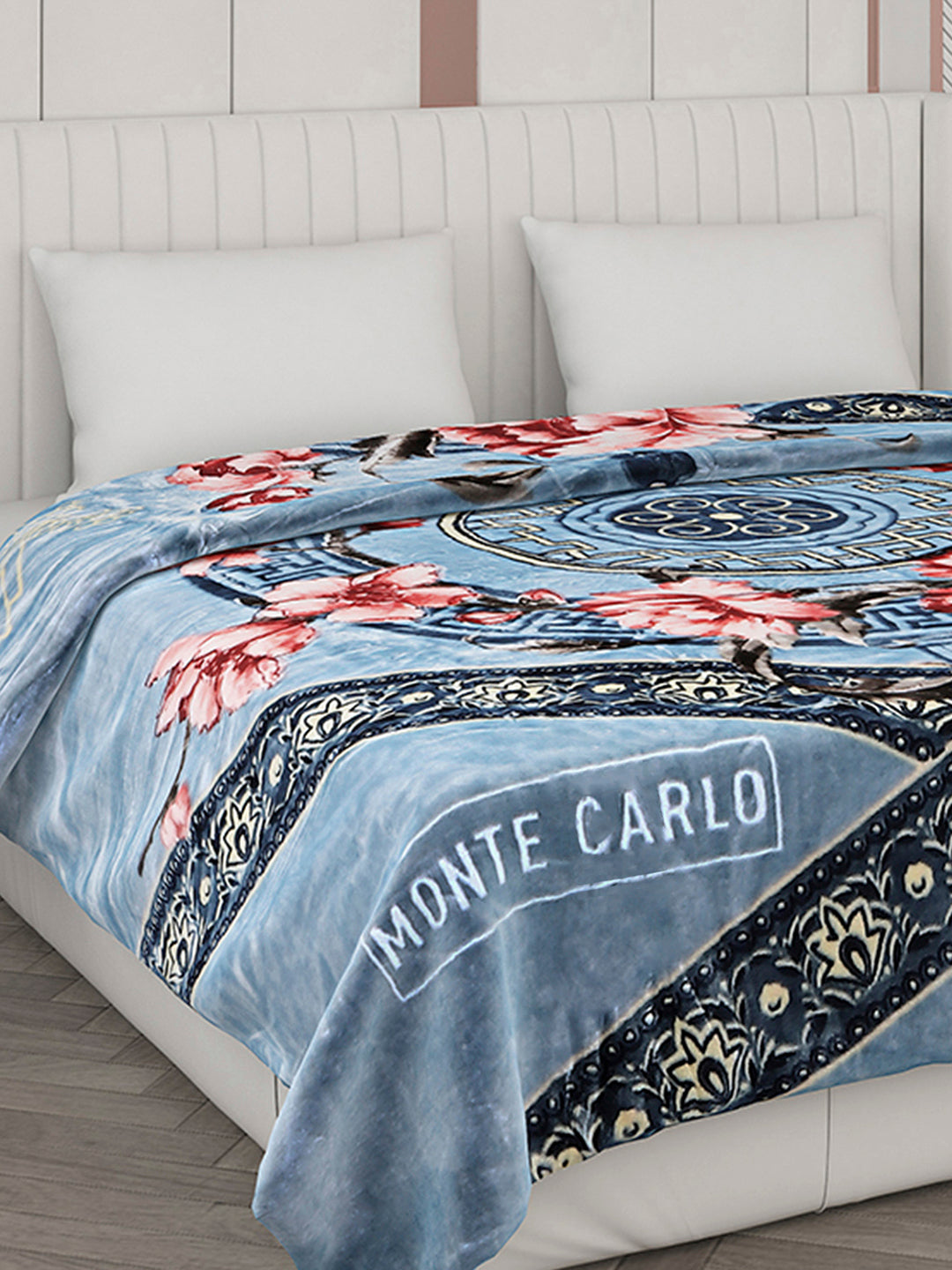 Printed Double Bed Blanket for Heavy Winter -2 Ply