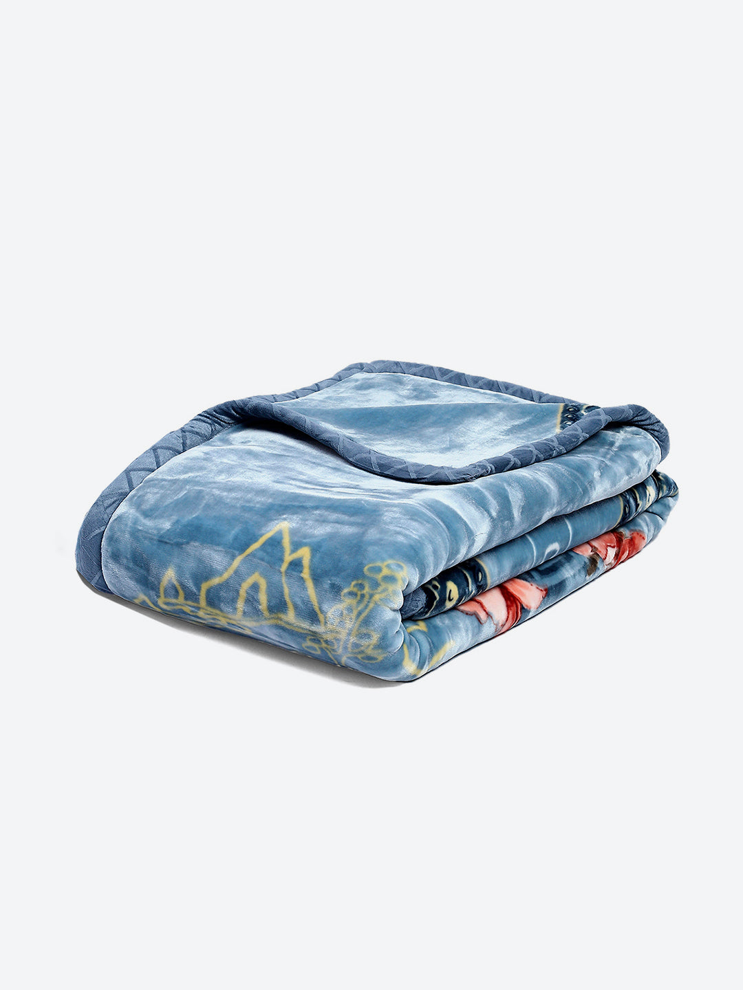 Printed Double Bed Blanket for Heavy Winter -2 Ply