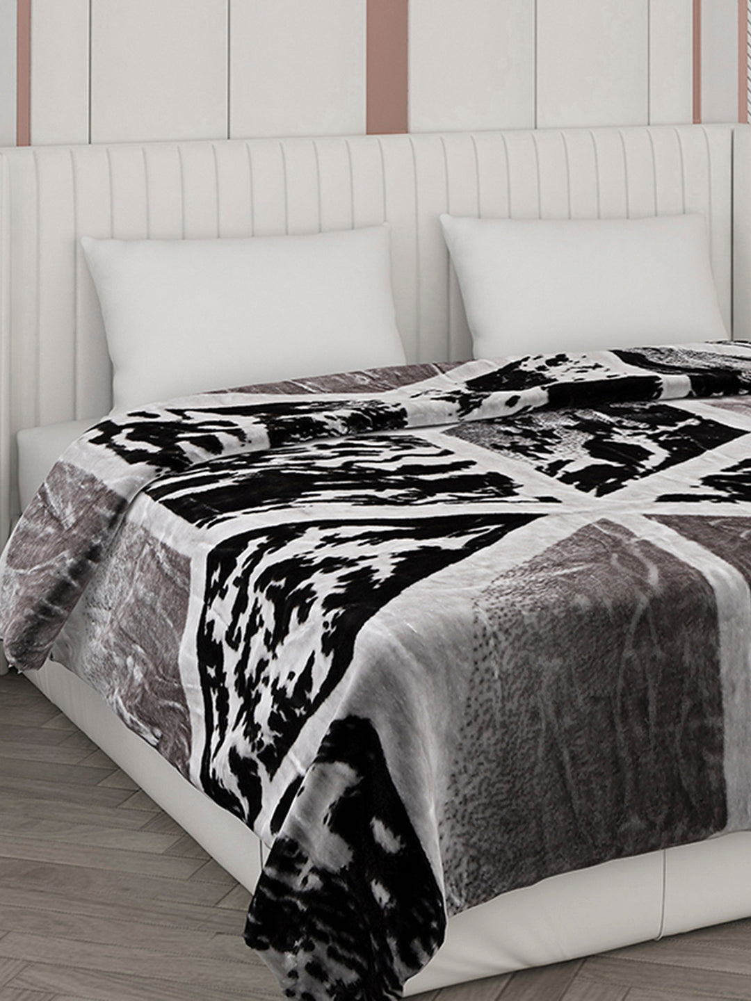 Printed Double Bed Blanket for Mild Winter -2 Ply