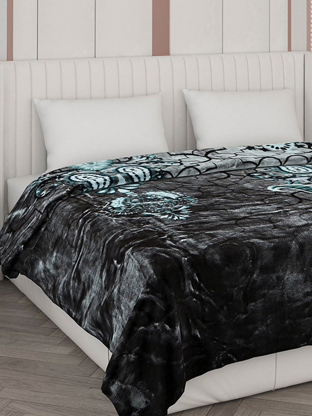 Printed Double Bed Blanket for Mild Winter -2 Ply