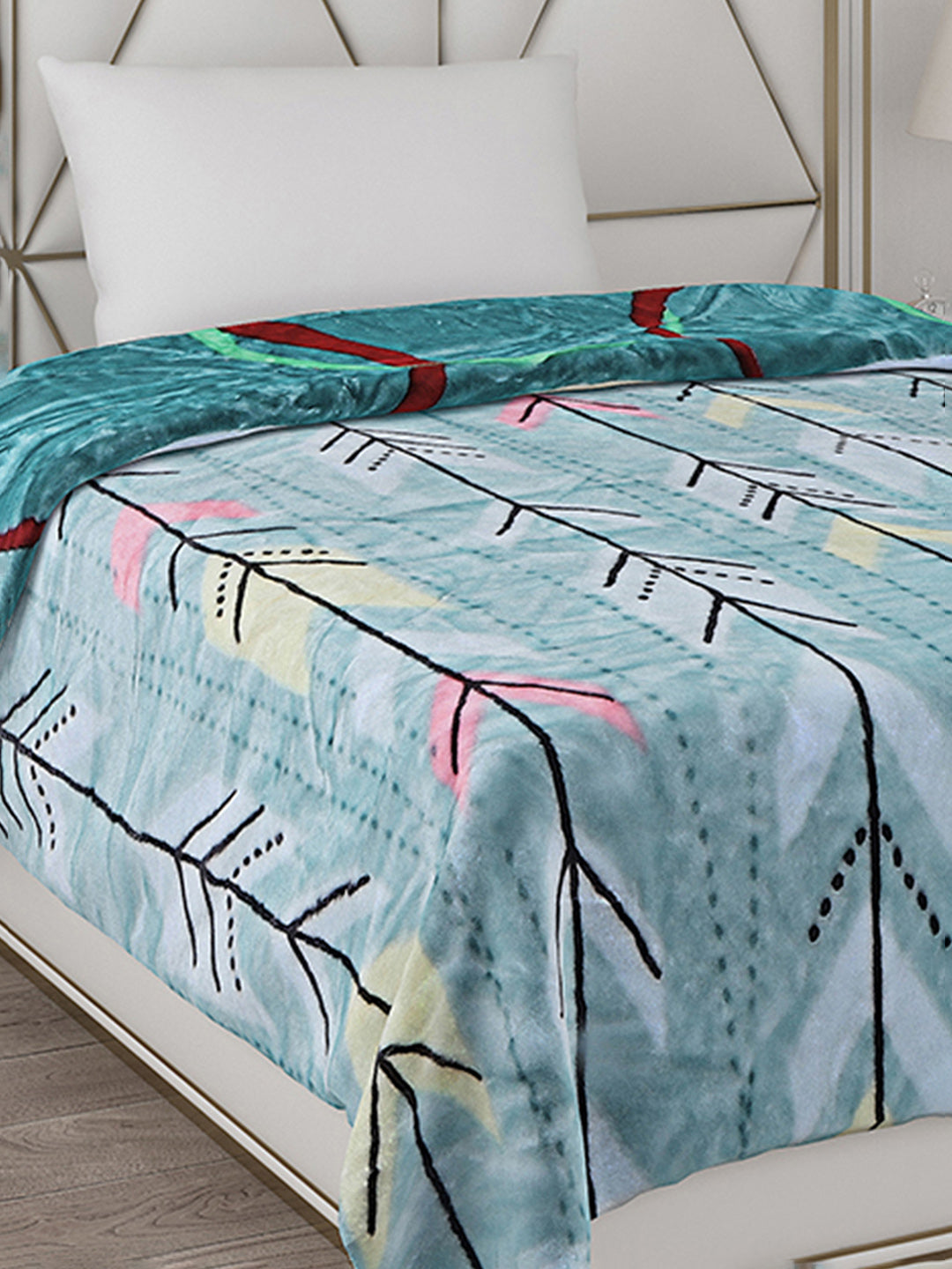 Printed Single Bed Blanket for Mild Winter -2 Ply