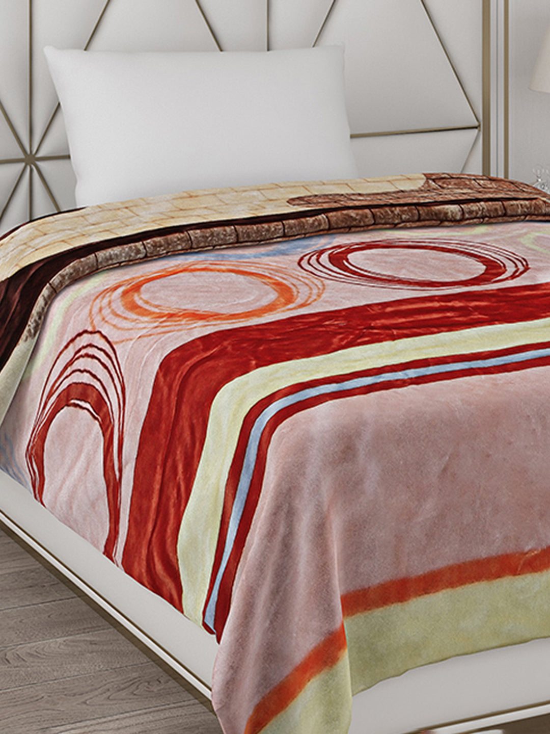 Printed Single Bed Blanket for Mild Winter -2 Ply