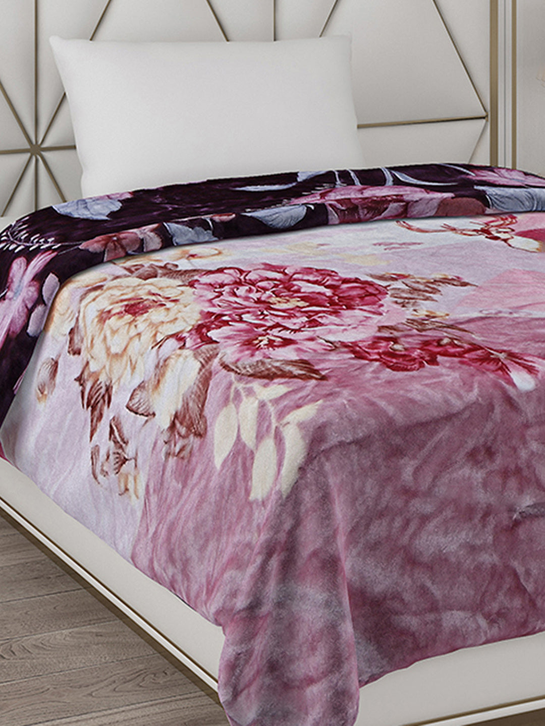 Printed Single Bed Blanket for Mild Winter -2 Ply