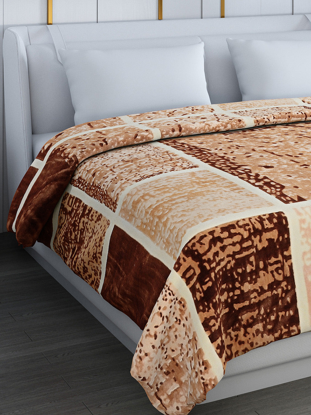 Printed Double Bed Blanket for Heavy Winter -2 Ply