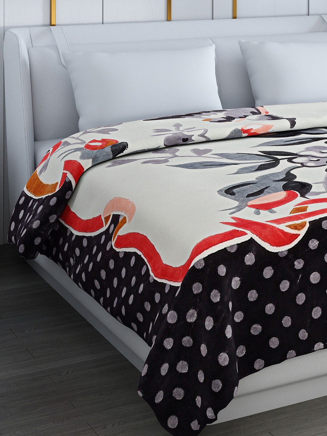 Printed Double Bed Blanket for Heavy Winter -2 Ply