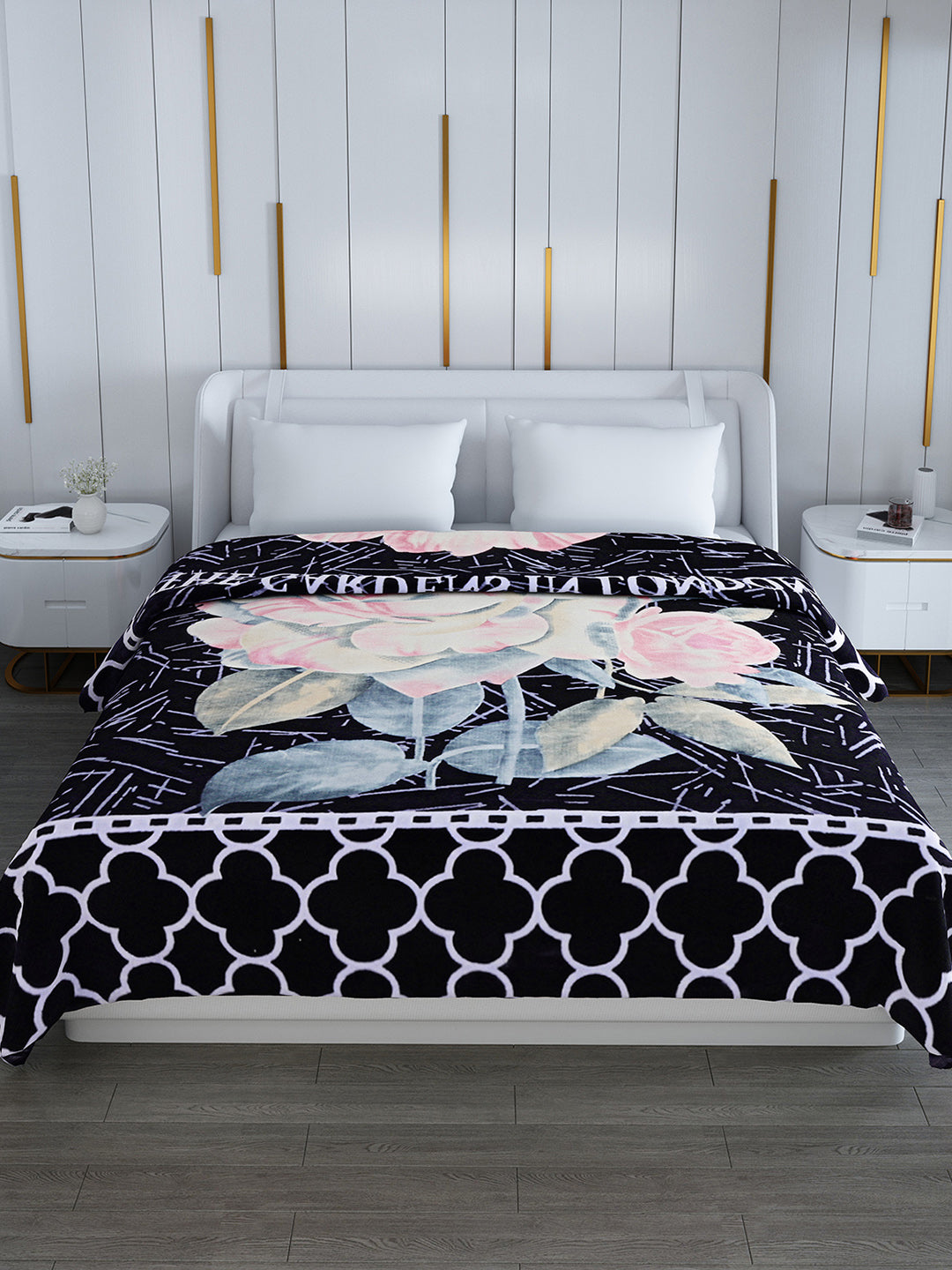 Printed Double Bed Blanket for Heavy Winter -2 Ply