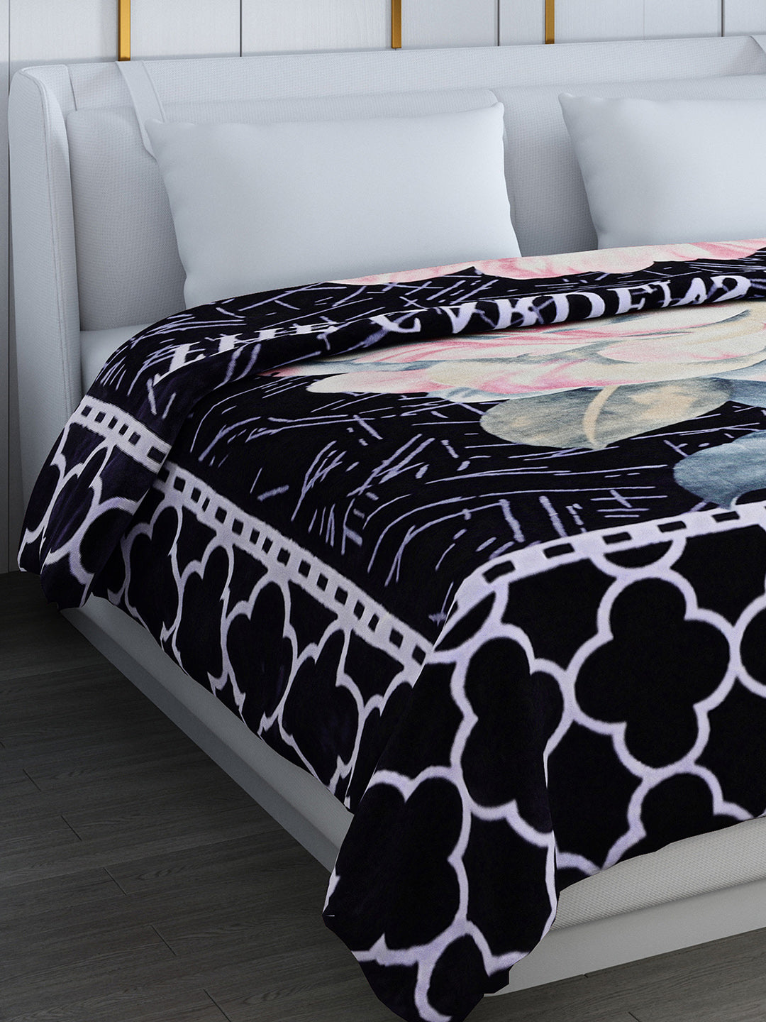 Printed Double Bed Blanket for Heavy Winter -2 Ply