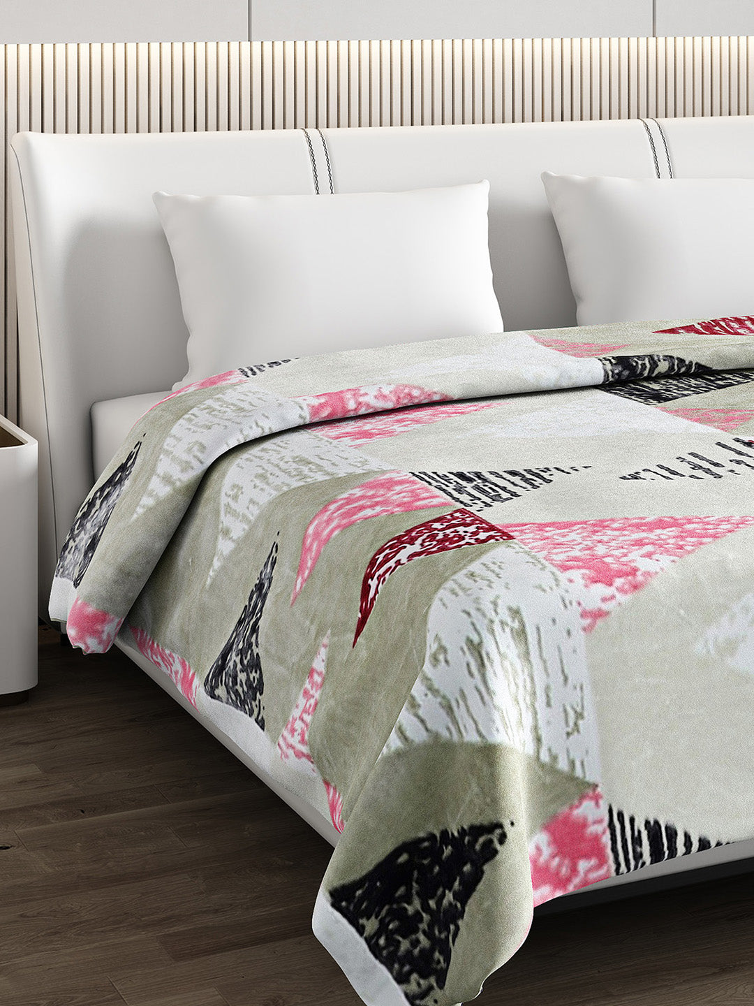 Printed Double Bed Blanket for Heavy Winter -3 Ply