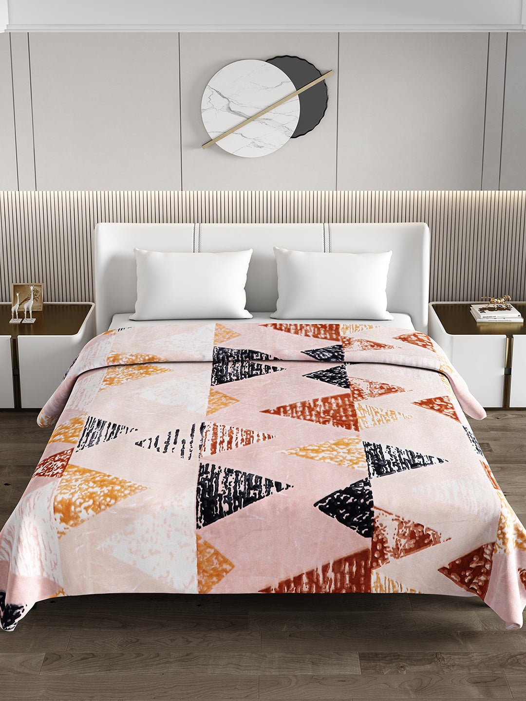 Printed Double Bed Blanket for Heavy Winter -3 Ply